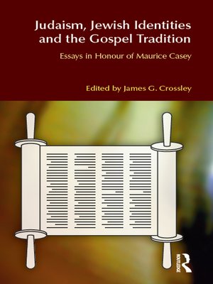 cover image of Judaism, Jewish Identities and the Gospel Tradition